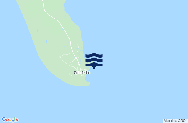 Sonderho Fano Island, Denmarkの潮見表地図