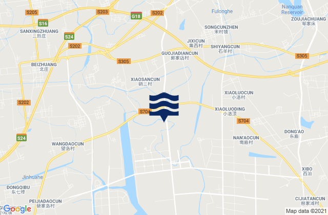 Songcun, Chinaの潮見表地図