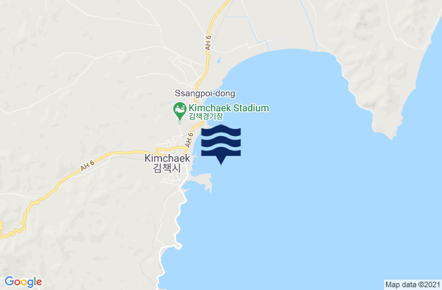 Songjin-hang, North Koreaの潮見表地図