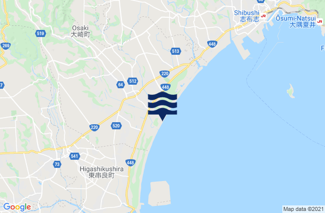 Soo Gun, Japanの潮見表地図