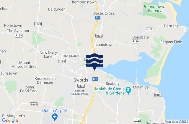 Sord, Irelandの潮見表地図