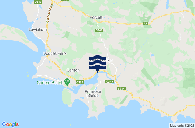 Sorell, Australiaの潮見表地図