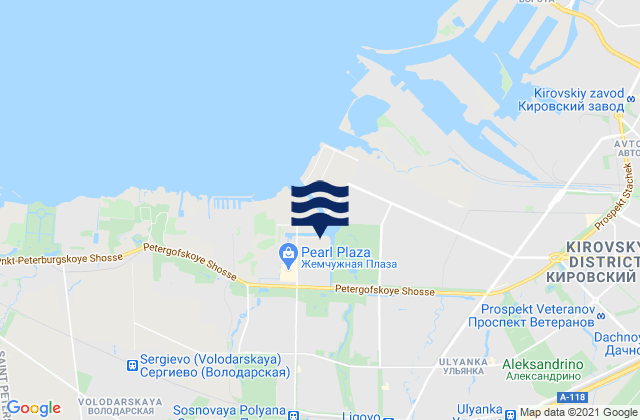 Sosnovaya Polyana, Russiaの潮見表地図