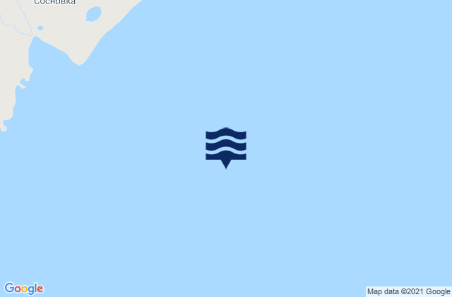 Sosnovets Island, Russiaの潮見表地図