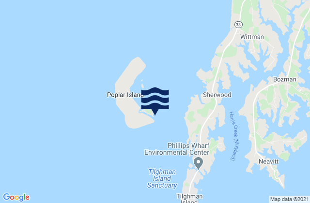 South Bar Point, United Statesの潮見表地図