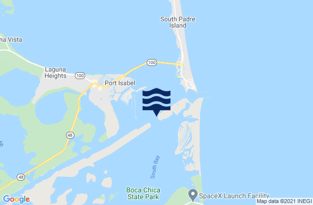 South Bay Entrance, United Statesの潮見表地図