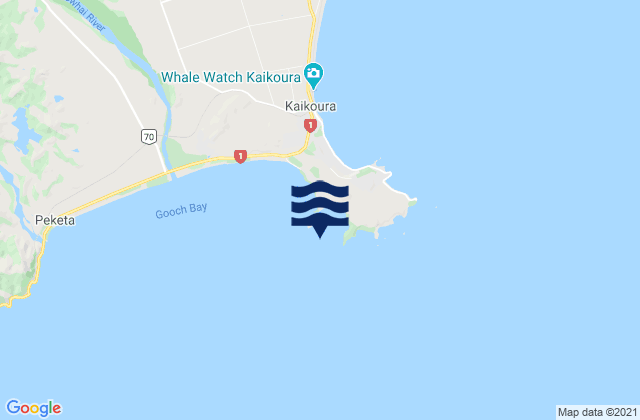 South Bay, New Zealandの潮見表地図