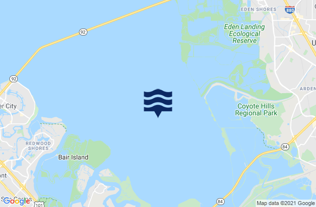 South Bay Wreck, United Statesの潮見表地図