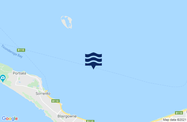 South Channel, Australiaの潮見表地図
