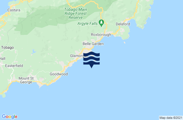 South Coast, Trinidad and Tobagoの潮見表地図