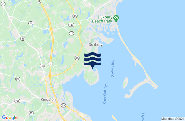 South Duxbury, United Statesの潮見表地図