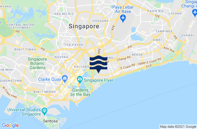 South East Community Development Council, Singaporeの潮見表地図