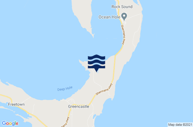 South Eleuthera, Bahamasの潮見表地図