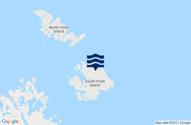 South Imilit Island, Canadaの潮見表地図