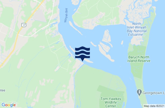 South Island Ferry (Intracoastal Waterway), United Statesの潮見表地図
