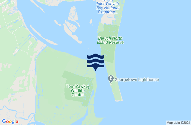 South Island Plantation, United Statesの潮見表地図