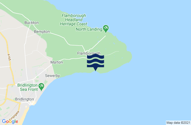 South Landing Beach, United Kingdomの潮見表地図