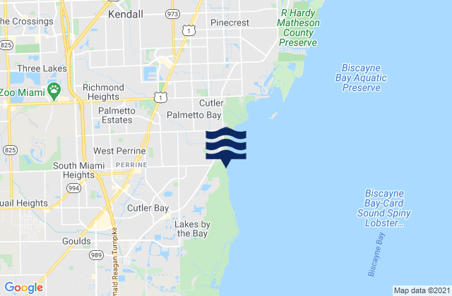 South Miami Heights, United Statesの潮見表地図