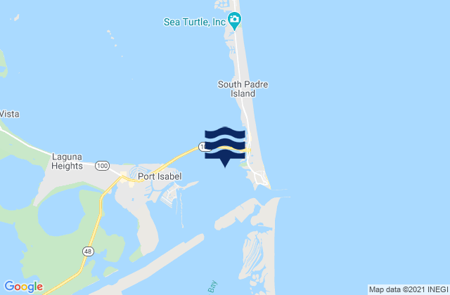 South Padre Island Coast Guard Station, United Statesの潮見表地図
