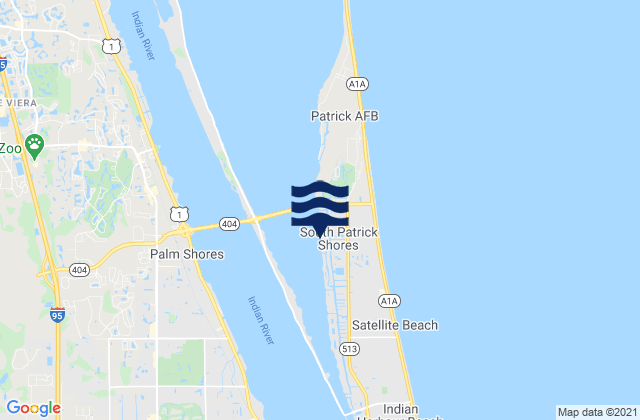 South Patrick Shores, United Statesの潮見表地図