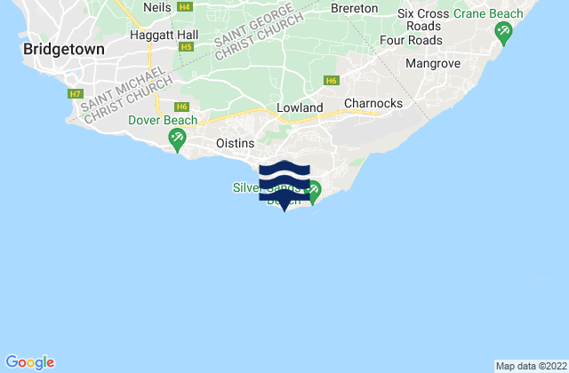 South Point - Barbados, Barbadosの潮見表地図