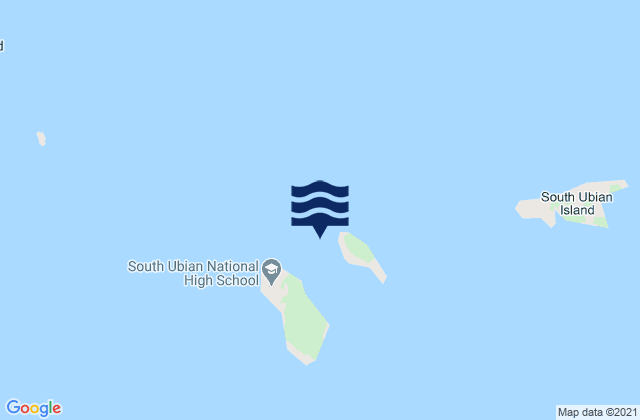 South Ubian Island, Philippinesの潮見表地図