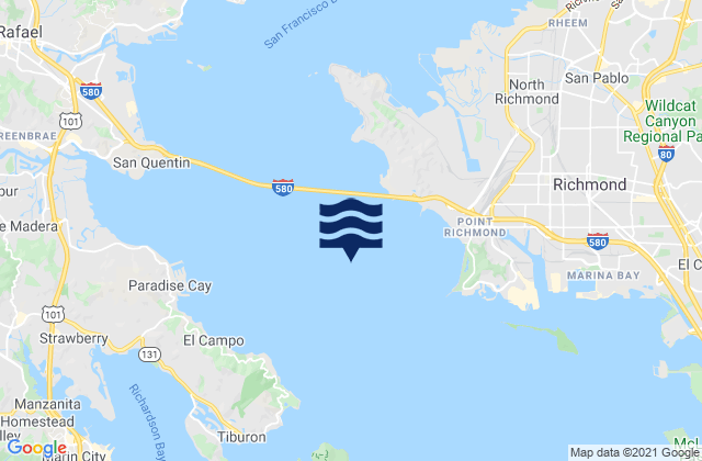 Southampton Shoal Channel LB 6, United Statesの潮見表地図