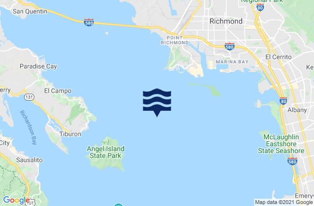 Southampton Shoal Light 0.2 mile E of, United Statesの潮見表地図