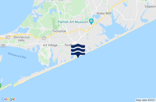 Southampton, United Statesの潮見表地図