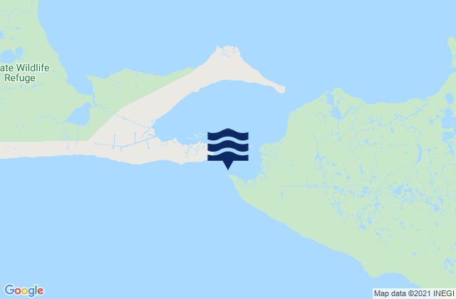 Southwest Pass Vermilion Bay, United Statesの潮見表地図