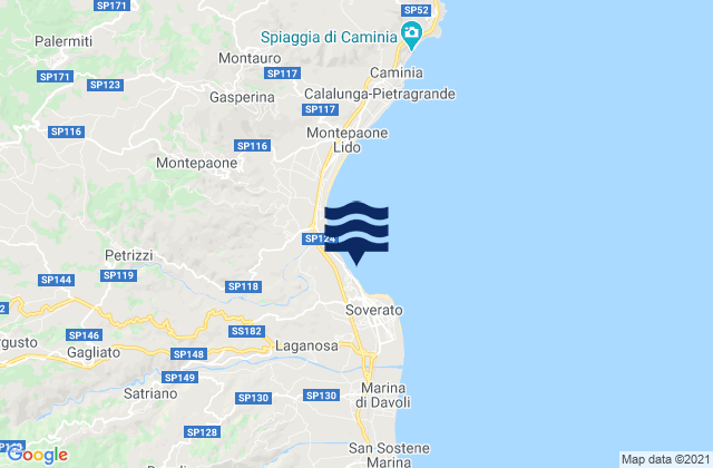 Soverato Superiore, Italyの潮見表地図