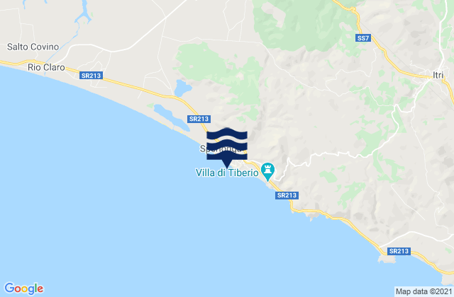Sperlonga, Italyの潮見表地図
