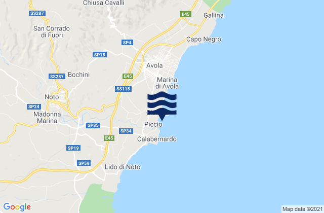 Spiaggia Piccio, Italyの潮見表地図