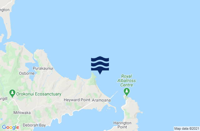 Spit Beach, New Zealandの潮見表地図