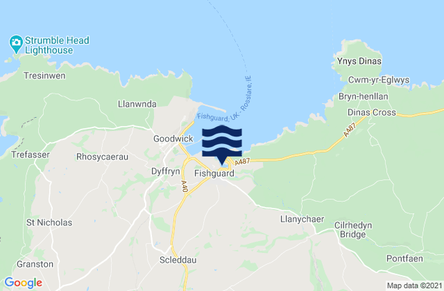 Spittal, United Kingdomの潮見表地図