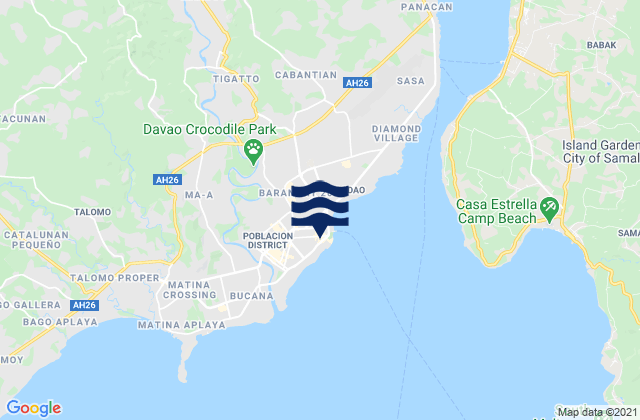 Spoutnik, Philippinesの潮見表地図