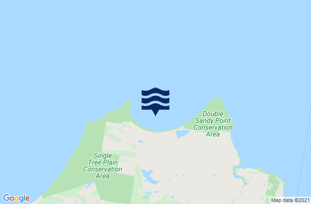 St Albans Bay, Australiaの潮見表地図