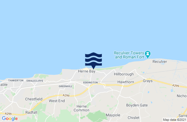 St Brelade's Bay, United Kingdomの潮見表地図