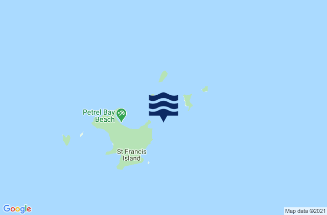 St Francis Island, Australiaの潮見表地図