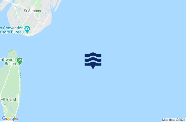 St Simons Sound Bar, United Statesの潮見表地図