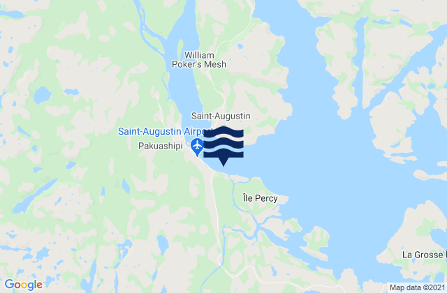 St. Augustin, Canadaの潮見表地図