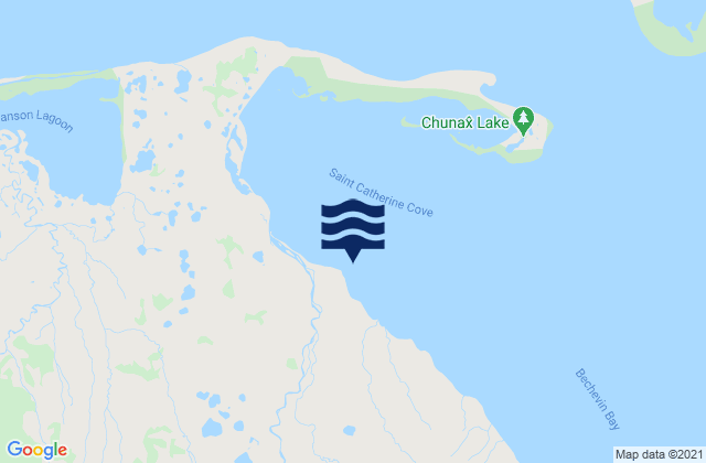 St. Catherine Cove, United Statesの潮見表地図
