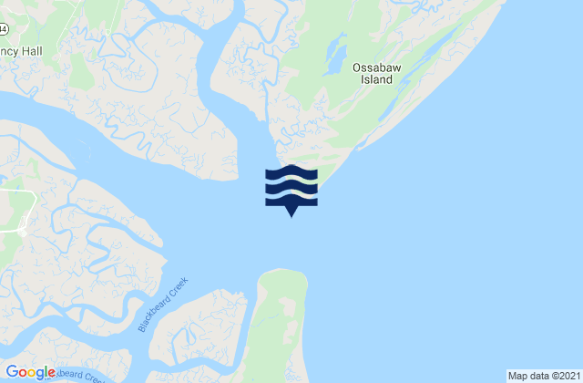 St. Catherines Sound Entrance, United Statesの潮見表地図