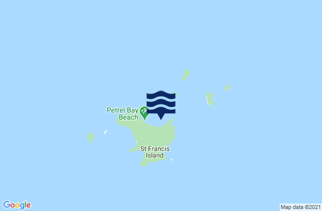 St. Francis Island, Australiaの潮見表地図