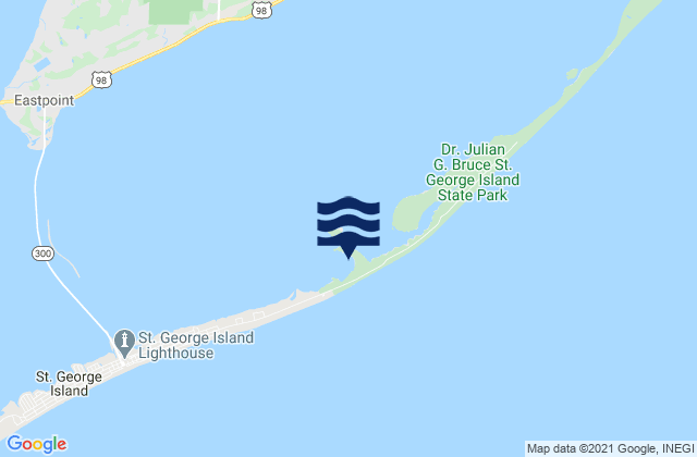 St. George Island Rattlesnake Cove, United Statesの潮見表地図