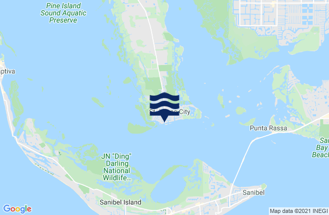 St. James City (Pine Island), United Statesの潮見表地図