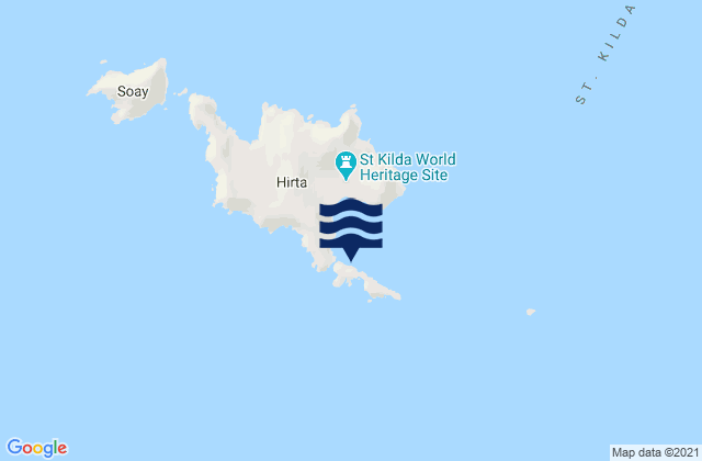 St. Kilda, United Kingdomの潮見表地図
