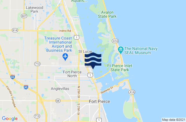 St. Lucie, United Statesの潮見表地図