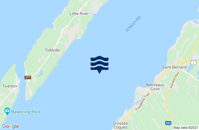 St. Marys Bay, Canadaの潮見表地図