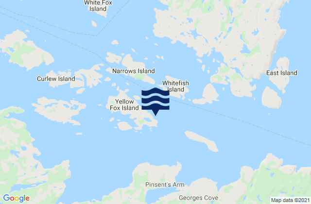 St. Michaels Bay, Canadaの潮見表地図